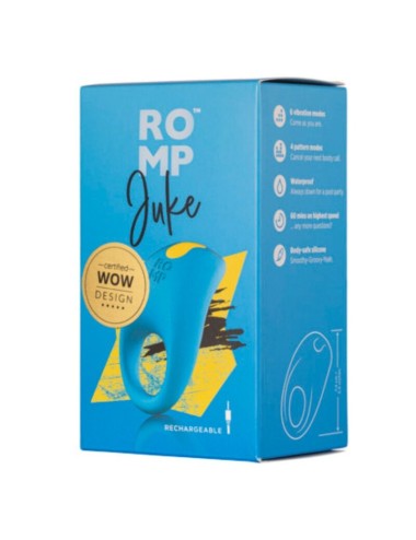 ROMP - JUKE SILICONE PENIS RING WITH CLITORAL STIMULATION VIBRATOR