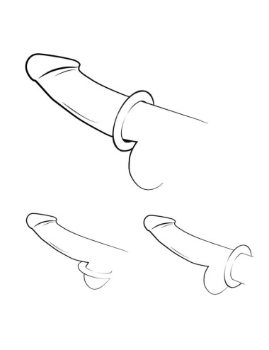 ROMP - REMIX TRIO SET OF 3 PURPLE SILICONE PENIS RINGS