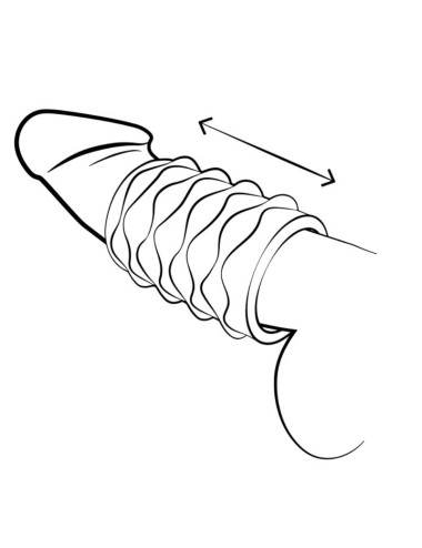 ROMP - MOSH TRANSPARENT MALE MASTURBATOR WITH 6 CM REVERSBLE SHEATH