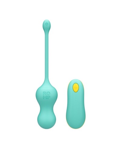 ROMP - CELLO MULTIFUNCTION VIBRATING EGG TURQUOISE REMOTE CONTROL