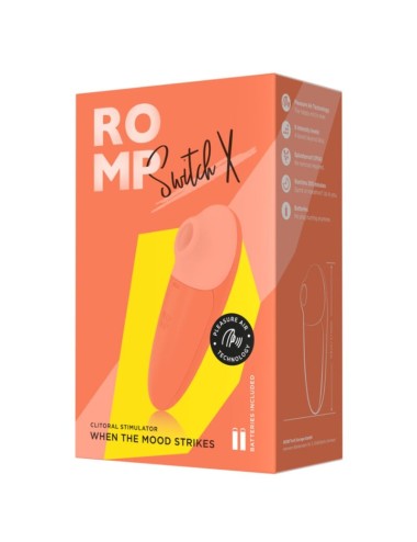 ROMP - SWITCH X CLITORAL STIMULATOR 6 LEVELS ORANGE