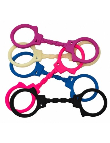DIABLO PICANTE - SILICONE HANDCUFFS BLACK