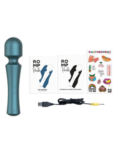 ROMP - PRESTO MINI WAND VIBRATOR FLEXIBLE HEAD GREEN