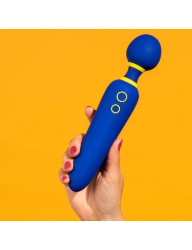 ROMP - FLIP VIBRATING WAND SILENT 10 MODES BLUE