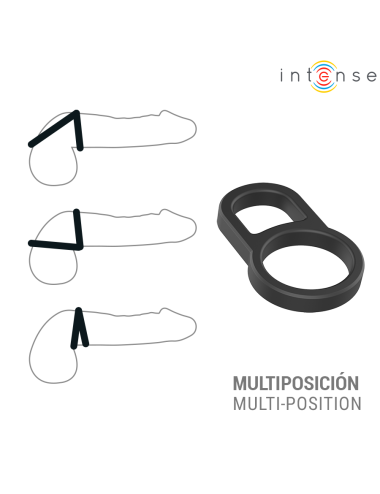 INTENSE - CONLETH ADJUSTABLE DOUBLE PENIS RING MODEL 3
