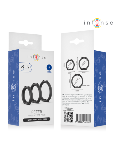 INTENSE - PETER SET OF 3 PENIS RINGS MODEL 9