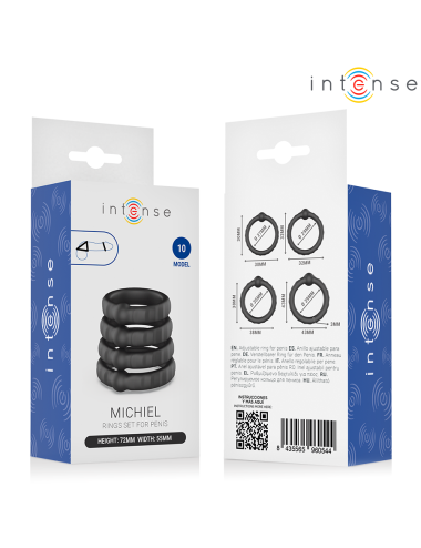 INTENSE - MICHIEL SET OF 4 PENIS RINGS MODEL 10