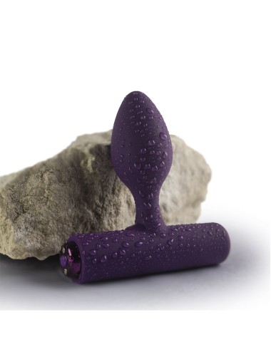 ROCKS-OFF - NOVA SOLARIS RECHARGEABLE SLIM & POWERFUL ANAL PLUG 16 FUNCTION PURPLE