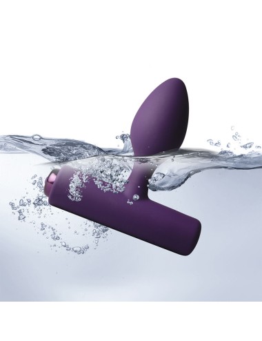 ROCKS-OFF - NOVA SOLARIS RECHARGEABLE SLIM & POWERFUL ANAL PLUG 16 FUNCTION PURPLE