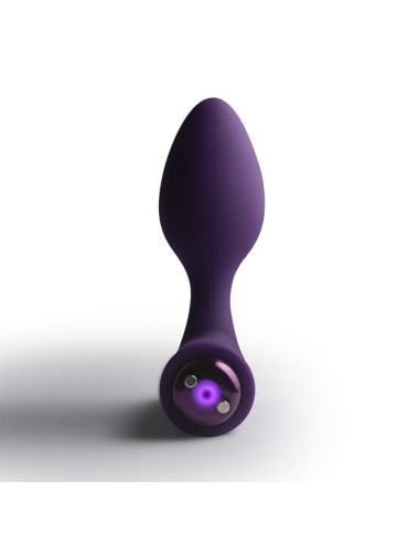 ROCKS-OFF - NOVA SOLARIS RECHARGEABLE SLIM & POWERFUL ANAL PLUG 16 FUNCTION PURPLE