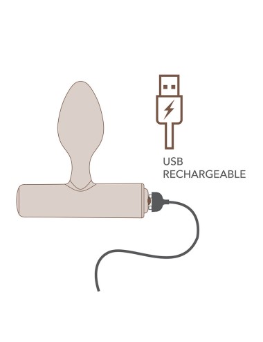ROCKS-OFF - NOVA SOLARIS RECHARGEABLE SLIM & POWERFUL ANAL PLUG 16 FUNCTION PURPLE