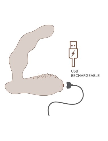ROCKS-OFF - NOVA DOMINION RECHARGEABLE PROSTATE & PERINEUM MASSAGER 16 FUNCTION BLUE