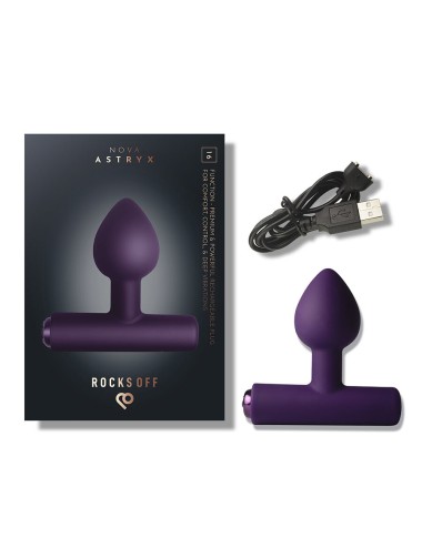 ROCKS-OFF - NOVA ASTRYX RECHARGEABLE PREMIUM & POWERFUL ANAL PLUG 16 FUNCTION PURPLE
