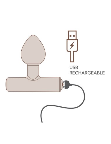 ROCKS-OFF - NOVA ASTRYX RECHARGEABLE PREMIUM & POWERFUL ANAL PLUG 16 FUNCTION PURPLE