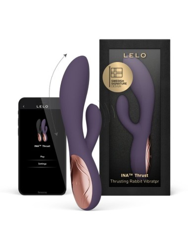 LELO - INA THRUST RABBIT THRUSTING VIBRATOR PURPLE