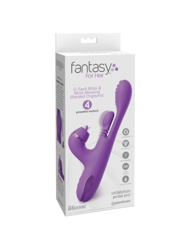 FANTASY FOR HER - INTIMOTION PULSE PRO VIBE RABBIT VIBRATOR PURPLE