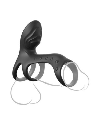 FANTASY C-RINGZ - ULTIMATE COUPLES CAGE PRO VIBRATING COCK RING 19.5 CM