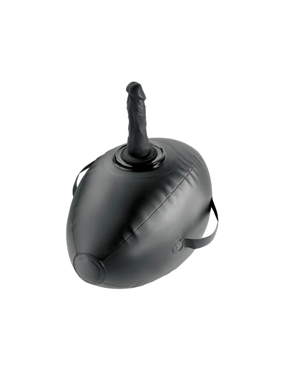 FETISH FANTASY SERIES - BODY DOCK INFLATABLE LOVE BALL WITH DILDO BLACK 41.9 CM