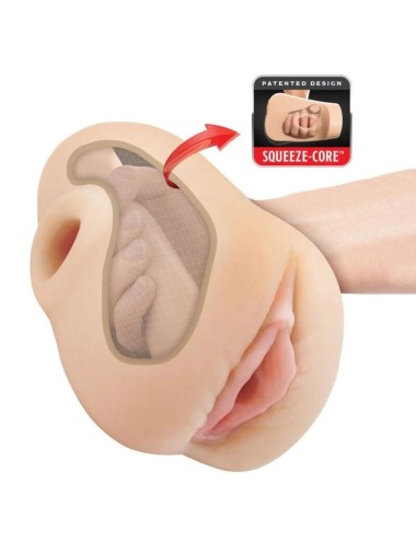 PDX PLUS - REALISTIC VAGINA PUSSY POUNDER SQUEEZE STROKER 18 CM