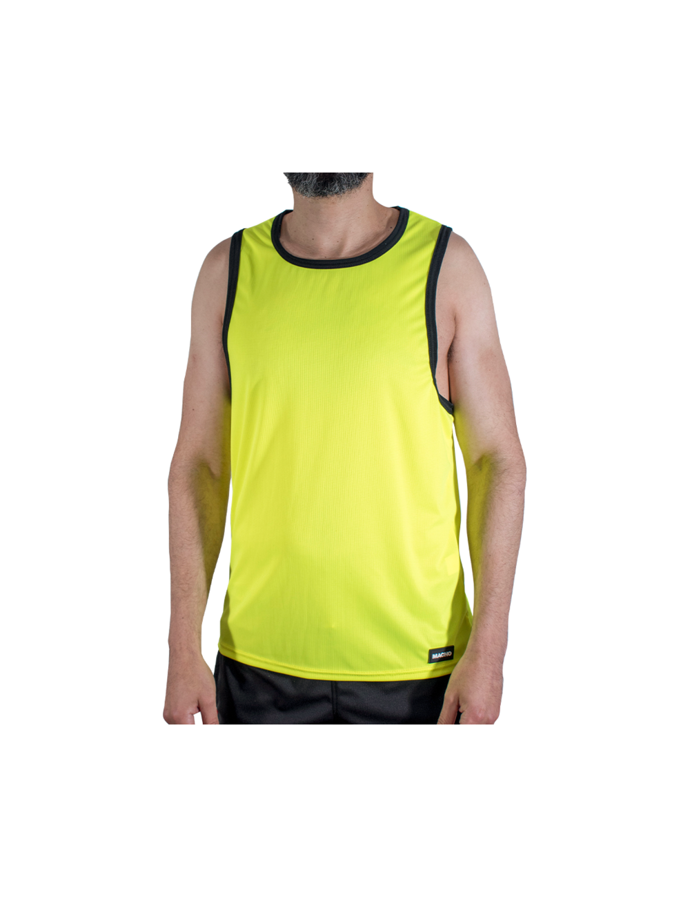 MACHO - CMV001 YELLOW GYM T-SHIRT S/M