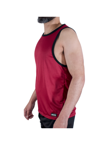 MACHO - CMV003 MAROON GYM T-SHIRT S/M