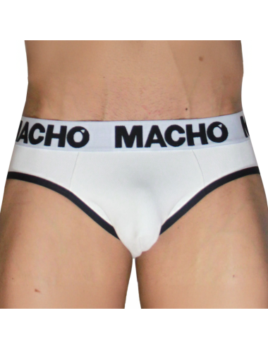 MACHO - MCH006 CLASSIC SLIP WHITE + BLACK XL