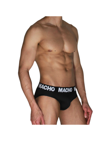 MACHO  - MCH007  CLASSIC SLIP BLACK + BLACK L