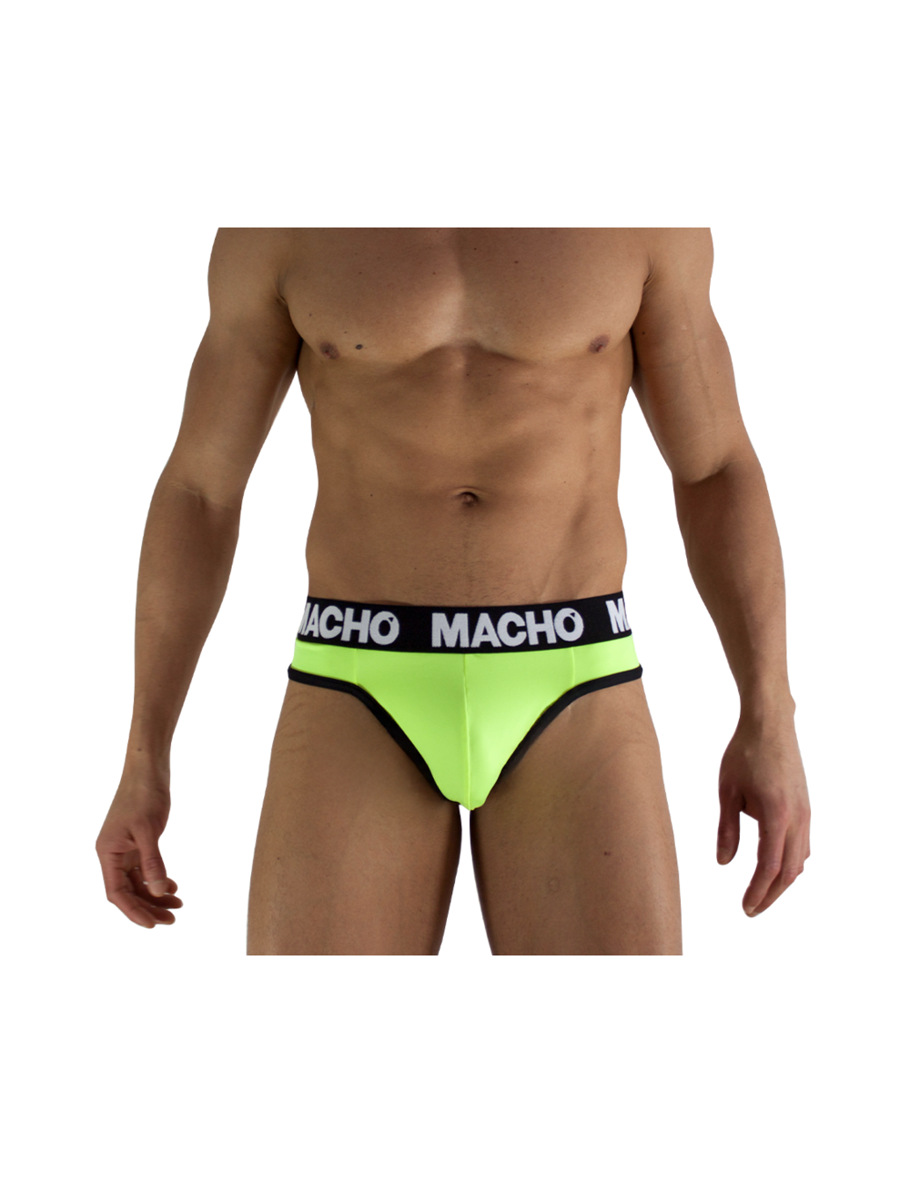 MACHO - MTG001 FLUORESCENT YELLOW THONG SIZE XL