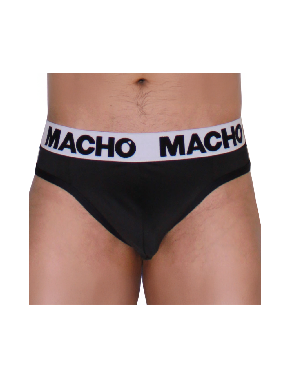 MACHO - MTG002  BLACK/BLACK THONG XL