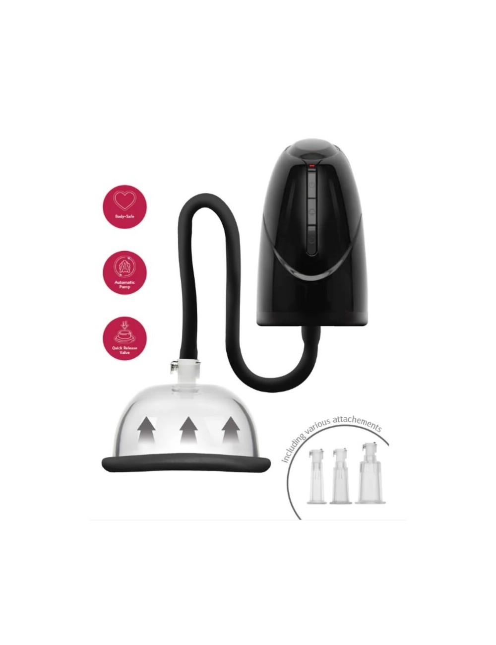 SHE.E.O - AUTOMATIC VACUUM PUMP FOR VAGINA AND CLITORIS BLACK