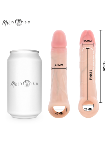 MR INTENSE - ARNOLD L ULTRA-REALISTIC VIBRATING PENIS SLEEVE REMOTE CONTROL 16 CM -Ø- 4.5 CM