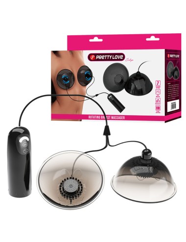 PRETTY LOVE - ROTATING NIPPLE SUCTION STIMULATOR BLACK