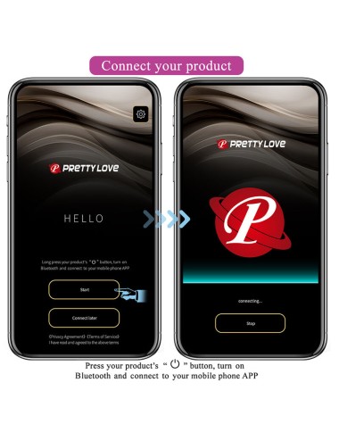 PRETTY LOVE - KLAY THRUSTING EGG VIBRATOR APP CONTROL PURPLE