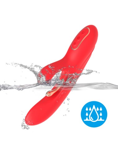 ARMONY - G-SPOT AND CLITORIS STIMULATOR VIBRATOR WITH OSCILLATING TONGUE RED