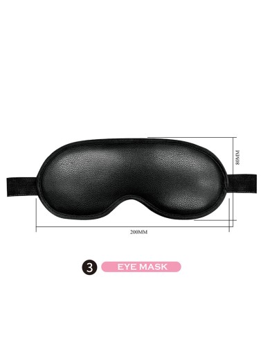 PRETTY LOVE - 8 PIECE BDSM KIT BLACK