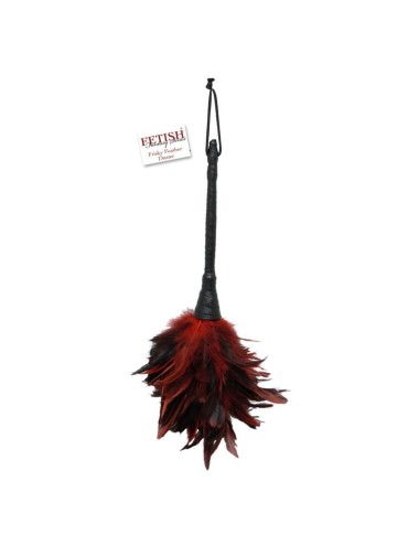 FETISH FANTASY SERIES - BLACK & RED FRISKY FEATHER TICKLER