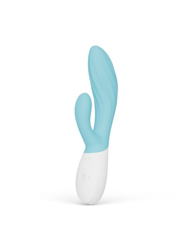 LELO - INA TWIST DOUBLE VIBRATOR RABBIT FOR G-SPOT AND CLITORIS BLUE