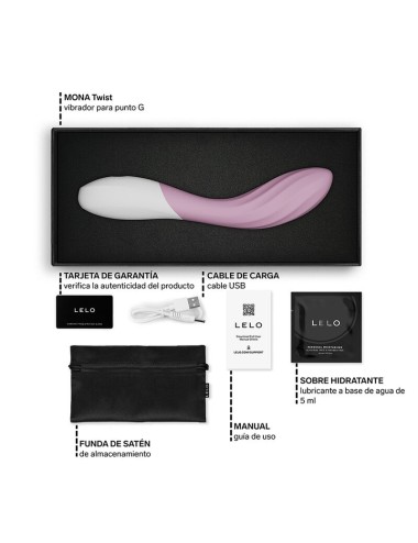 LELO - MONA TWIST RECHARGEABLE APP-CONTROLLED G-SPOT VIBRATOR LAVENDER