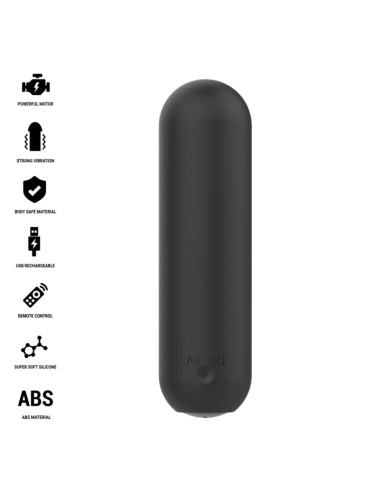 INTENSE - JUDY RECHARGEABLE VIBRATING BULLET WITH REMOTE CONTROL BLACK