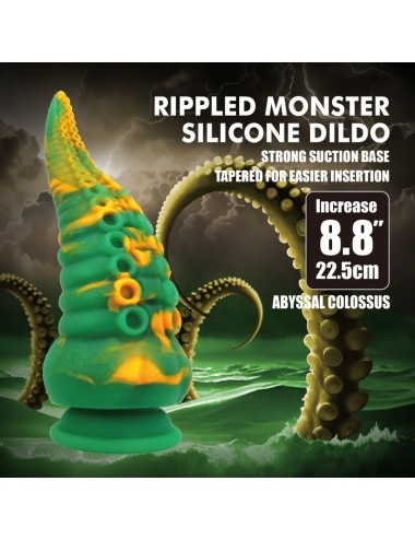 POWER MONSTERS - ABYSSAL COLOSSUS BICOLOR FANTASY SILICONE DILDO 22.5 CM Ø 6 CM