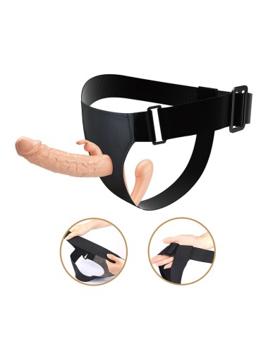BAILE - CHARLOTTE HOLLOW DOUBLE PENETRATION STRAP-ON FLESH