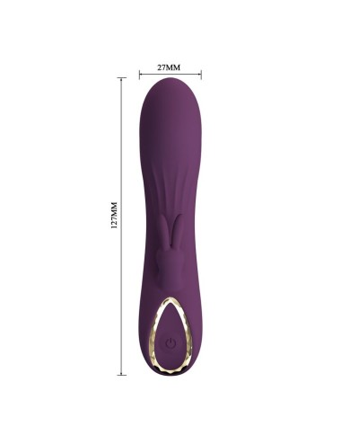 PRETTY LOVE - LANDYN RECHARGEABLE RABBIT VIBRATOR 10 FUNCTIONS PURPLE
