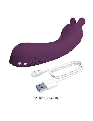 PRETTY LOVE - LUNAO RECHARGEABLE VIBRATOR 10 FUNCTIONS PURPLE