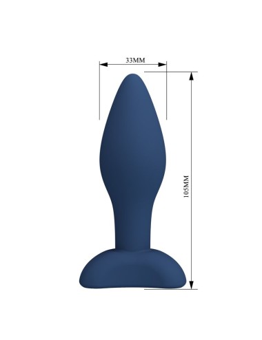 MR PLAY - TAPERED SILICONE ANAL PLUG BLUE M