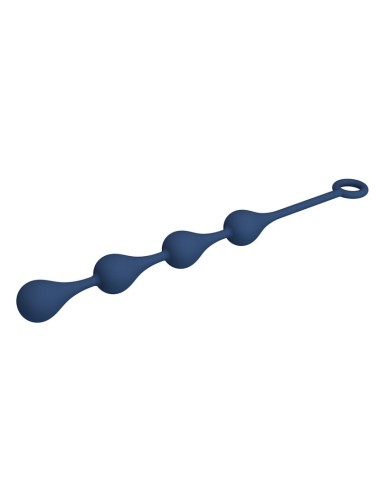 MR PLAY - BLUE SILICONE ANAL BEADS SIZE M 33 CM