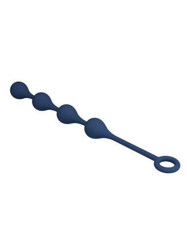 MR PLAY - BLUE SILICONE ANAL BEADS SIZE M 33 CM