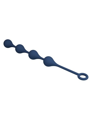MR PLAY - BLUE SILICONE ANAL BEADS SIZE L 42.6 CM