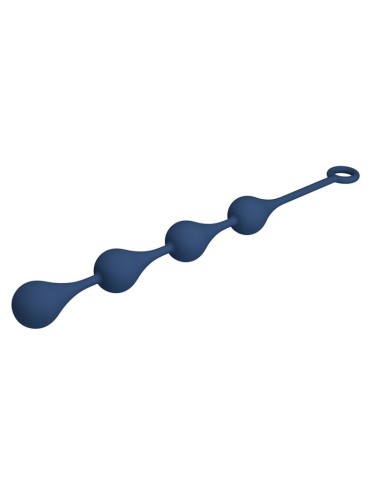 MR PLAY - BLUE SILICONE ANAL BEADS SIZE L 42.6 CM
