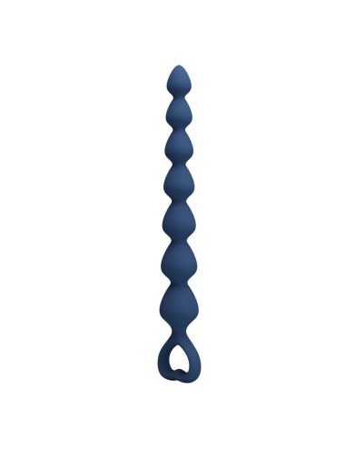 MR PLAY - BLUE SILICONE ANAL BEADS & ANAL PLUG 26.7 CM