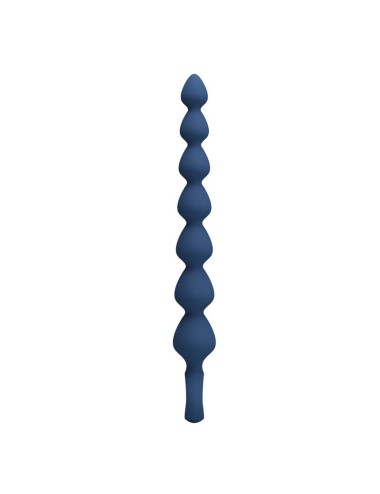 MR PLAY - BLUE SILICONE ANAL BEADS & ANAL PLUG 26.7 CM